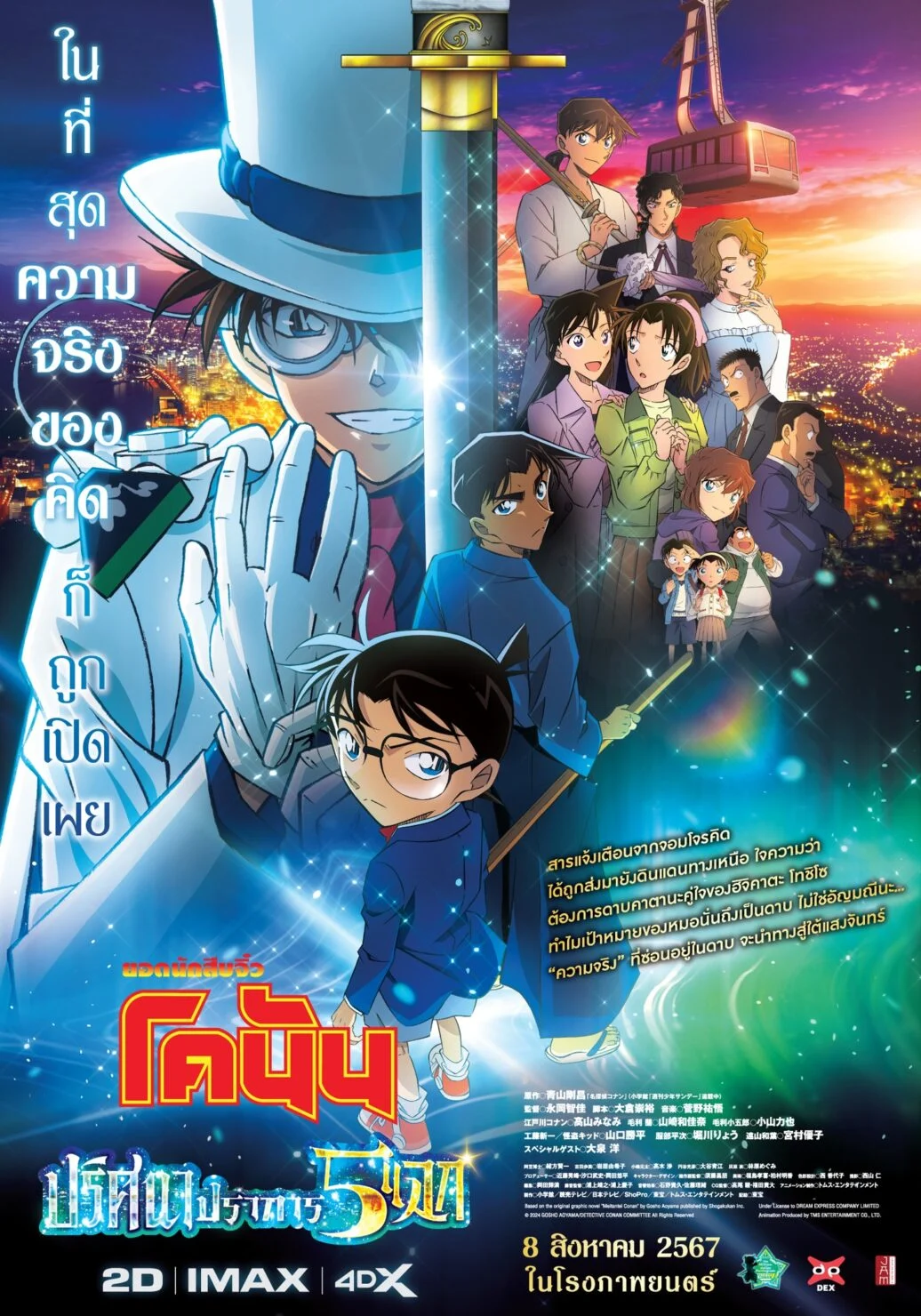 ยอดนักสืบจิ๋วโคนัน เดอะมูฟวี่ 27: ปริศนาปราการ 5 แฉก (2024) Detective Conan The Movie 27: The Million-dollar Pentagram